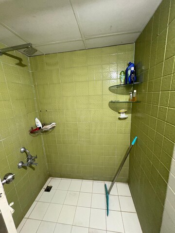 Bathroom in 3 BHK Apartment at Prahlad Nagar – for Rent