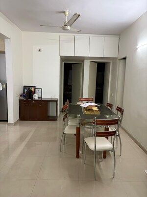 Dining area in 3 BHK Apartment at Prahlad Nagar – for Rent