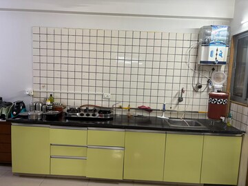 Kitchen in 3 BHK Apartment at Prahlad Nagar – for Rent