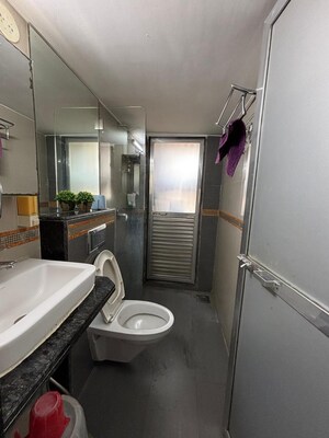 Bathroom in 2 BHK Apartment at Aspen Park, Goregaon East – for Rent