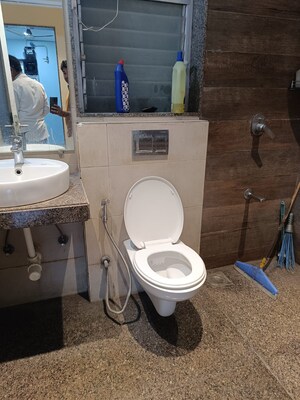 Bathroom in 2 BHK Apartment at Kalpataru Hills Phase II, Manpada – for Rent