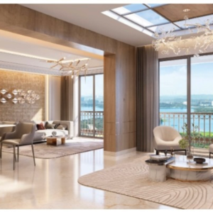 Living Room in 4 BHK Apartment at Powai – for Sale