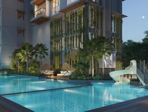 Swimming Pool in 3 BHK Apartment at Godrej Five Gardens, Matunga East – for Sale