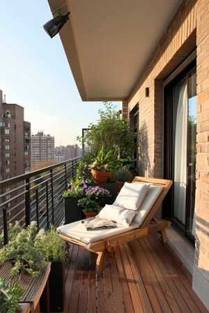 Balcony in 3 BHK Apartment at Kollur – for Sale