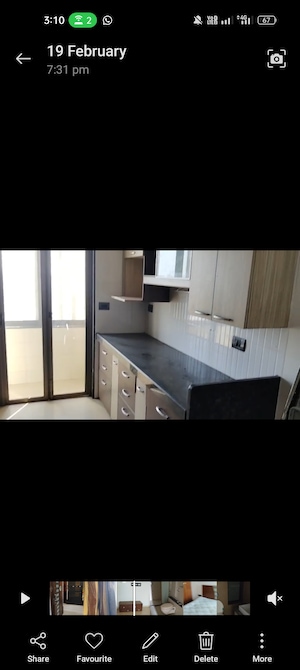 Kitchen in 2 BHK Apartment at Satellite Tower, Goregaon East – for Rent