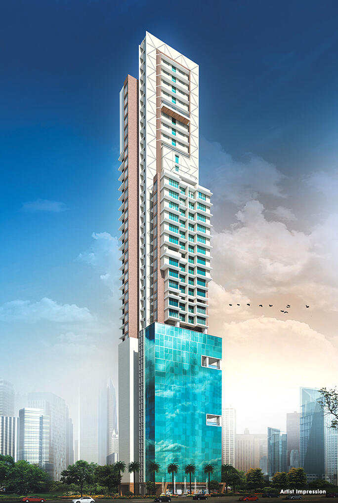 2 BHK + Servant Room 870 Sq.Ft. Apartment in Ruparel Iris