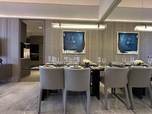 Dining area in 3 BHK Apartment at Rustomjee 180 Bayview, Matunga West – for Sale