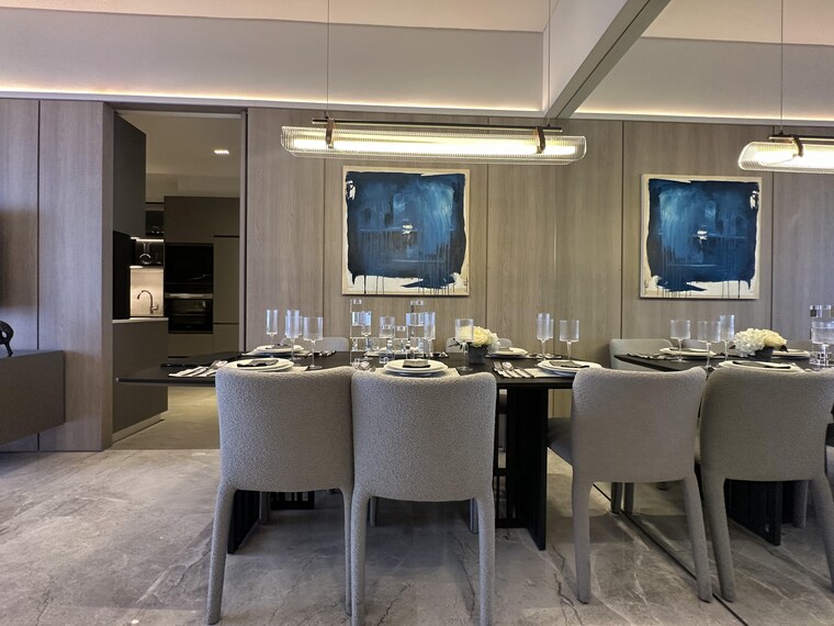 Dining area, rustomjee-180-bayview 3 Bedroom 1230 Sq.Ft. Apartment In Matunga West Mumbai 10016964
