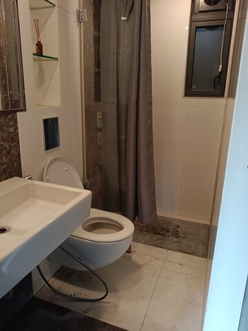 Bathroom in 1 BHK Apartment at Lodha New Cuffe Parade, Wadala – for Rent