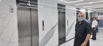 Building Lobby in 4 BHK Apartment at Panchshil Avant Garde, New Friends Colony – for Rent