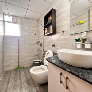 Bathroom in 3 BHK Apartment at DS Max Skycity, Chokkanahalli – for Rent