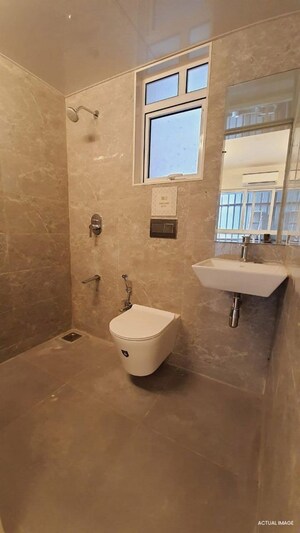 Bathroom in 1 BHK Apartment at Sheth Vasant Oasis, Andheri East – for Rent