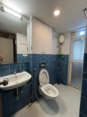 Bathroom in 2 BHK Apartment at Lodha Amara, Kolshet Road – for Rent