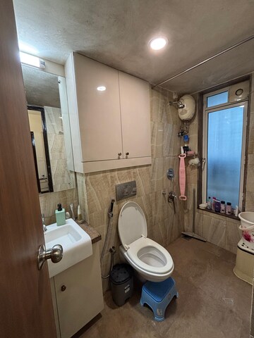 Bathroom in 2 BHK Apartment at Lodha Amara, Kolshet Road – for Rent
