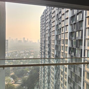 Balcony in 3 BHK Apartment at Adani Ten BKC, Gandhi Nagar – for Rent