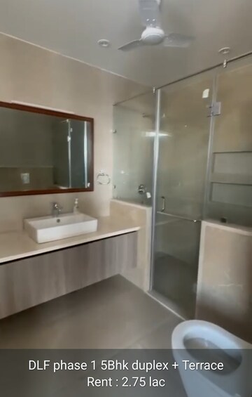Attached Bathroom in 5 BHK Builder Floor at Dlf Phase I – for Rent