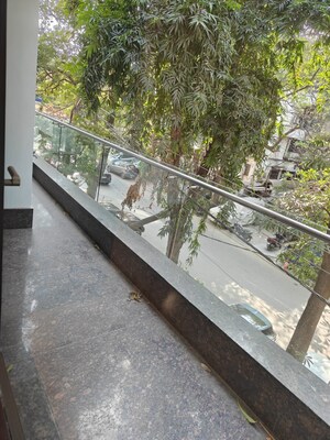 Balcony in 3 BHK Builder Floor at Panchsheel Enclave – for Rent