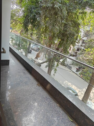 Balcony in 3 BHK Builder Floor at Panchsheel Enclave – for Rent