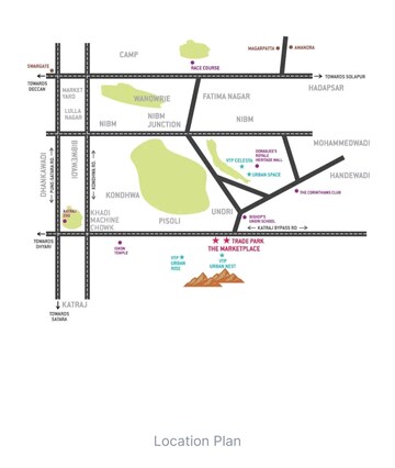  Shop – Map Location View at VTP The Market Place, Undri - for Sale