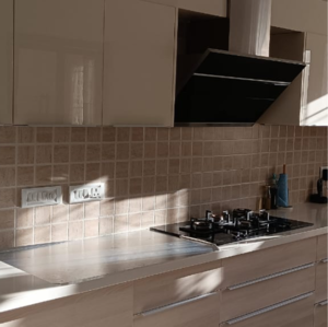 Kitchen in 3 BHK Apartment at Ashok Nagar – for Rent