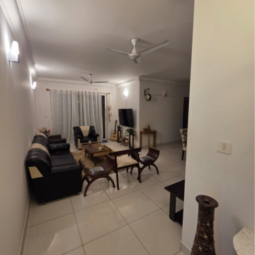 Team Area in 2 BHK Apartment at Puravankara Palm Beach, Essel Gardens – for Rent