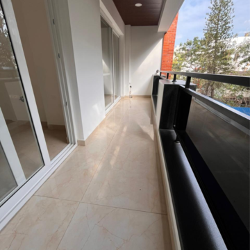 Balcony in 3 BHK Apartment at Cooke Town – for Rent