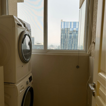 Bathroom in 1 BHK Apartment at Bhartiya City Leela Residences, Thanisandra – for Rent