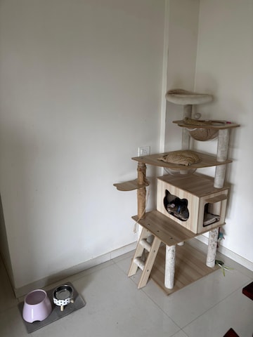 Staircase in 3 BHK Apartment at K Raheja Heights, Malad East – for Rent