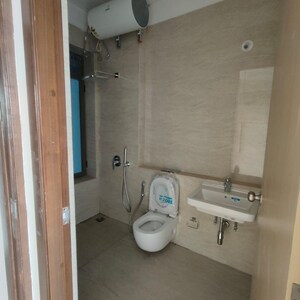 Bathroom in 3 BHK Apartment at Adani Ten BKC, Gandhi Nagar – for Rent