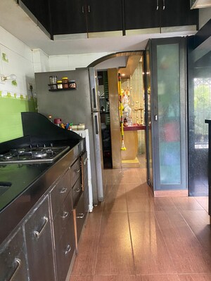 Kitchen in 1 BHK Apartment at Dheeraj Godavari Apartment, Malad West – for Sale