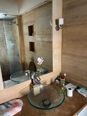 Bathroom in 2 BHK Apartment at Basant Apartment Cuffe Parade, Cuffe Parade – for Rent