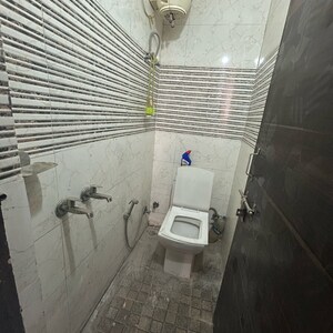 Bathroom in 2 BHK Builder Floor at Kotla Mubarakpur – for Rent