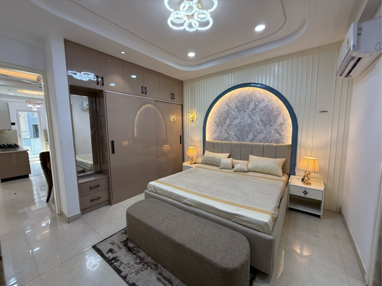 Bedroom, ramgarh bhudda 3.5 Bedroom 131 Sq.Yd. Builder Floor In Ramgarh Bhudda Zirakpur 10052044
