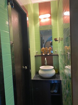 Bathroom in 1 BHK Apartment at Dheeraj Godavari Apartment, Malad West – for Sale