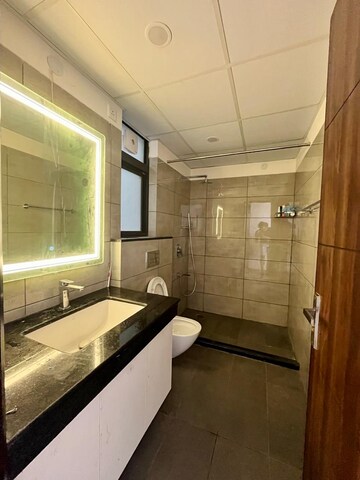 Attached Bathroom in 3 BHK Apartment at Adani Samsara Vilasa, Sector 63 – for Rent