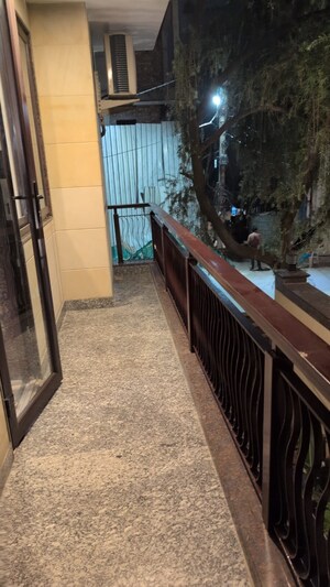 Balcony in 4 BHK Builder Floor at Greater Kailash ii – for Rent