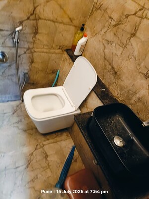 Bathroom in 3 BHK Apartment at Kool Homes Arena, Balewadi – for Rent