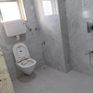Bathroom in 3 BHK Apartment at Neha Heena Gaurav Jewels, Goregaon East – for Rent