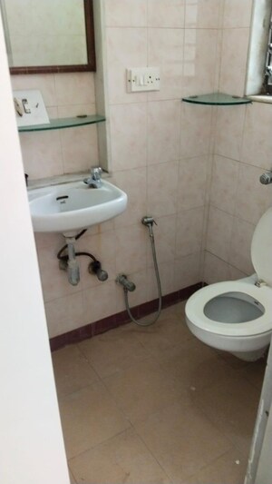 Bathroom in 2 BHK Apartment at Jal Kiran, Cuffe Parade – for Rent
