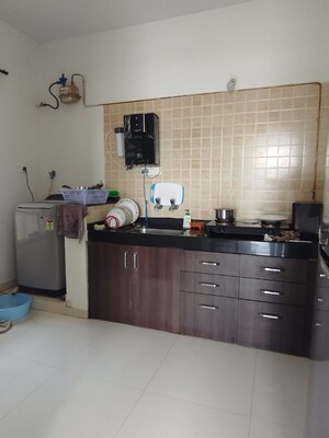 Kitchen in 3 BHK Apartment at Nyati Equatorial, Bavdhan – for Rent