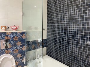 Bathroom in 4 BHK Builder Floor at Panchsheel Park – for Rent