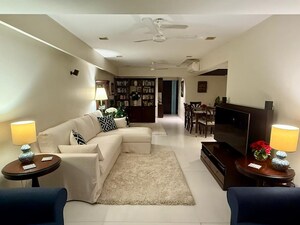 Living Room in 3 BHK Apartment at Palm Springs Cuffe Parade, Cuffe Parade – for Rent