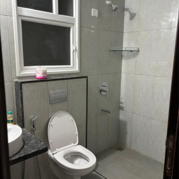 Bathroom in 2.5 BHK Apartment at L&T Raintree Boulevard, Nh 7 – for Rent