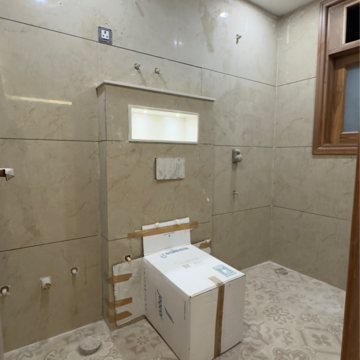 Kitchen in 3 BHK Apartment at Palm Residency Chhatarpur, Rajpur Khurd Extension – for Rent