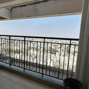 Balcony in 3.5 BHK Apartment at Prestige Misty Waters, Coffee Board Layout – for Rent