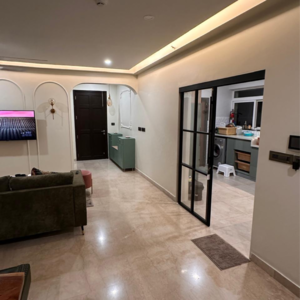 Living Room in 3.5 BHK Apartment at Prestige Misty Waters, Coffee Board Layout – for Rent