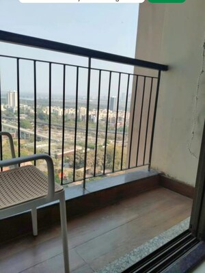 Balcony in 2 BHK Apartment at Runwal Eirene, Balkum Pada – for Rent