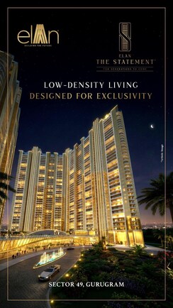 6 BHK + Servant Room,Study Room Penthouse For Sale in Elan The Statement
