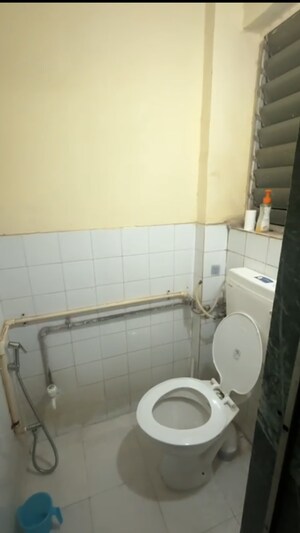Bathroom in 1 RK Apartment at Navbharat Sahyog CHS, Goregaon East – for Rent