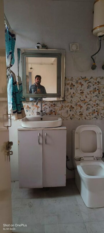 Bathroom in 3 BHK Apartment at Dwarka – for Rent